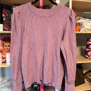 Marbel Lavender Cable Knit Sweater XL EUC